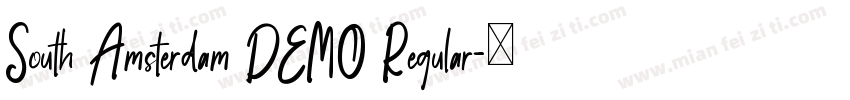 South Amsterdam DEMO Regular字体转换